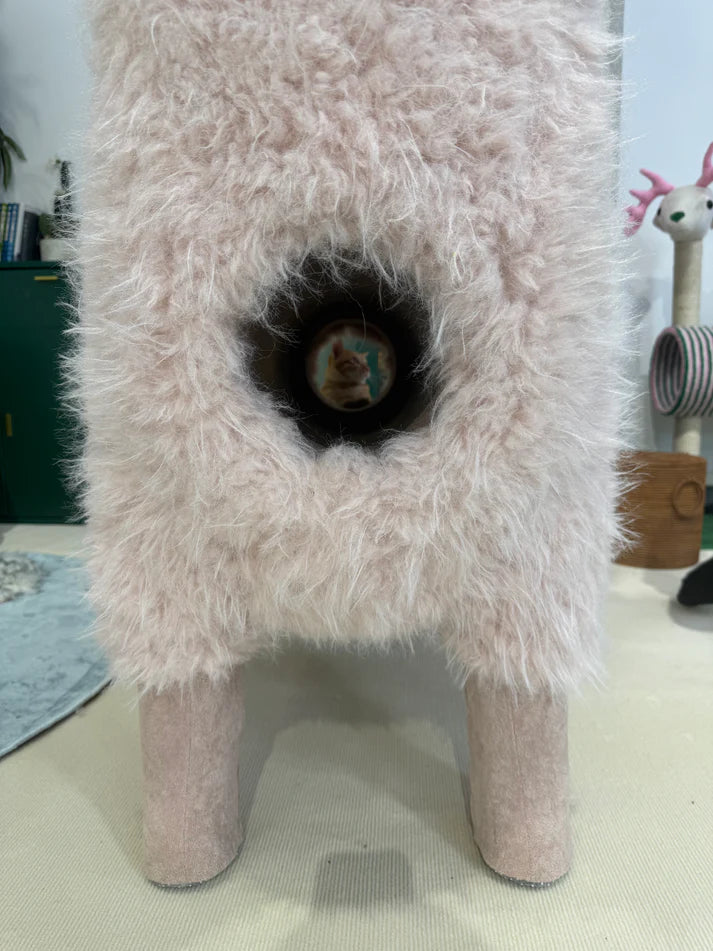 2 Meters Luxury Alpaca-Fabric Cat Tunnels & Cat Trees – Premium Pet Furniture