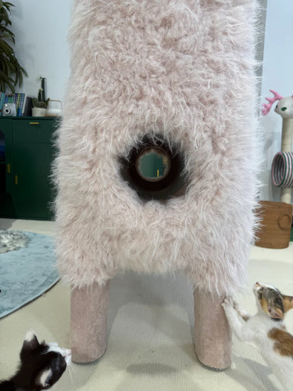 2 Meters Luxury Alpaca-Fabric Cat Tunnels & Cat Trees – Premium Pet Furniture