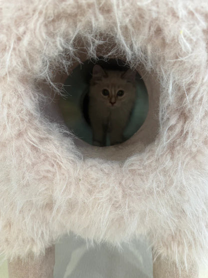 2 Meters Luxury Alpaca-Fabric Cat Tunnels & Cat Trees – Premium Pet Furniture