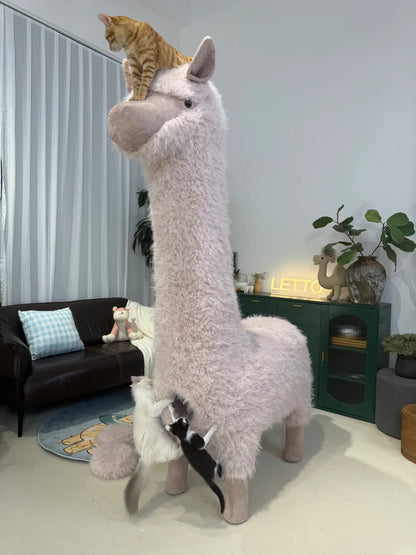 2 Meters Luxury Alpaca-Fabric Cat Tunnels & Cat Trees – Premium Pet Furniture