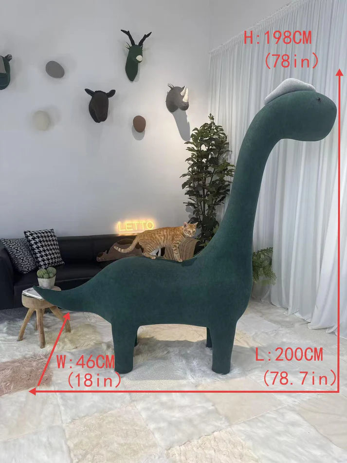 2 Meters Giant Dinosaur Pet Friendly Furniture-Classic Dino Cat Tree