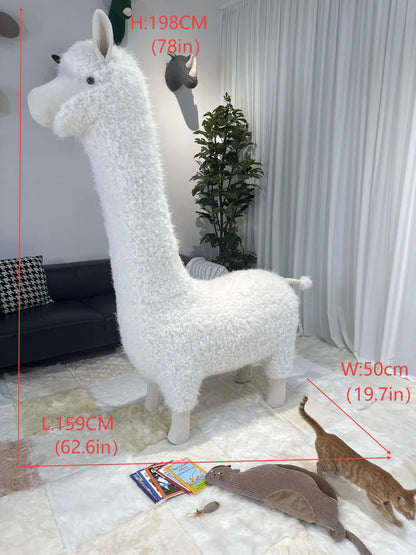 2 Meters Luxury Alpaca-Fabric Cat Tunnels & Cat Trees – Premium Pet Furniture