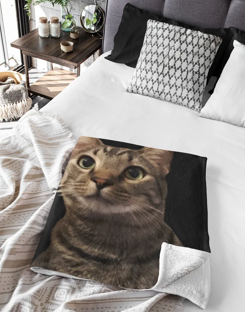 Personalized Pet Portrait Blanket