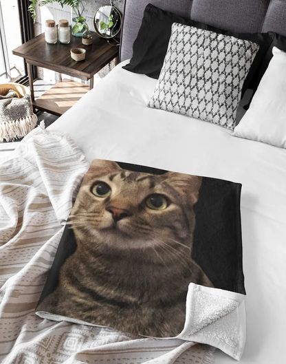 Personalized Pet Portrait Blanket