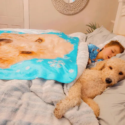 Personalized Pet Portrait Blanket