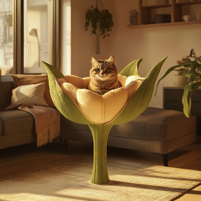 These Flower Shaped Cat Trees Will Make Your Home Bloom with Feline Fun
