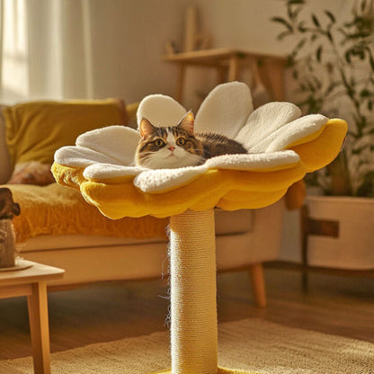 These Flower Shaped Cat Trees Will Make Your Home Bloom with Feline Fun