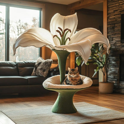 These Flower Shaped Cat Trees Will Make Your Home Bloom with Feline Fun