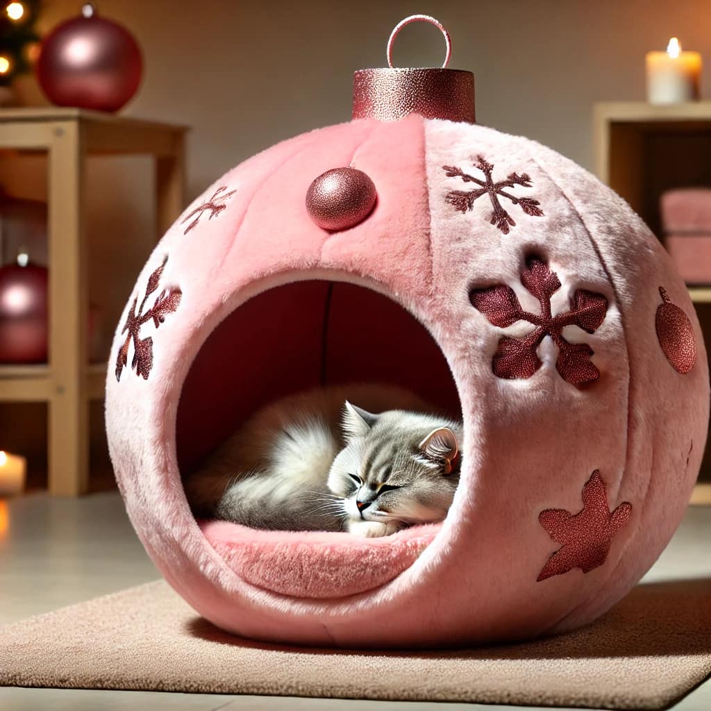 Christmas Bauble Pet Beds: Embracing Festive Comfort for Your Furry Friends