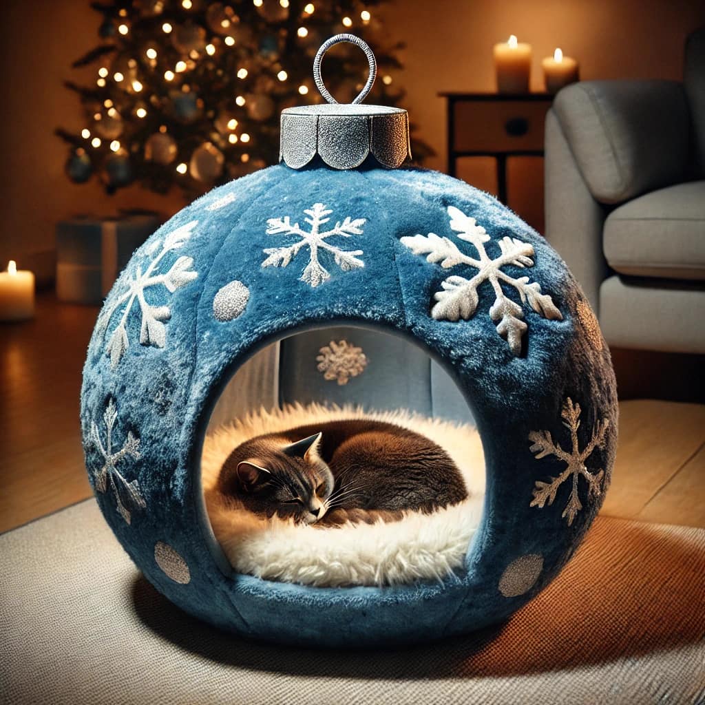 Christmas Bauble Pet Beds: Embracing Festive Comfort for Your Furry Friends