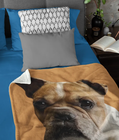 Personalized Pet Portrait Blanket