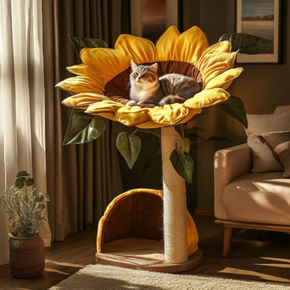 These Flower Shaped Cat Trees Will Make Your Home Bloom with Feline Fun